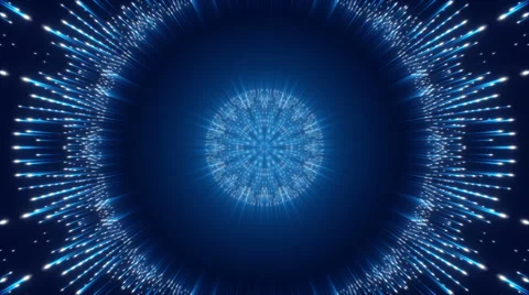 Blue abstract background and flowing light, loop Stock Footage 63105956