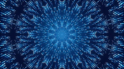 Blue abstract background and flowing light, loop Stock Footage 63106058