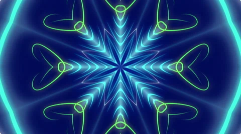 Blue abstract background and flowing colorful light, loop Stock Footage 64598406