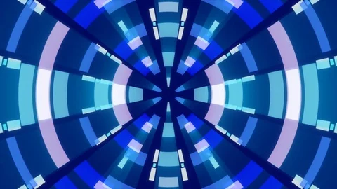 Blue abstract background and moving shapes, loop Stock Footage 76761841