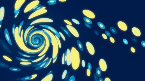 Blue abstract background and particles, loop Stock Footage 74781364