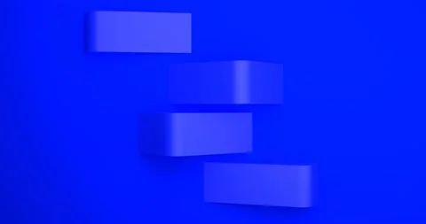 Blue Abstract Background and round corner cube Video Stock Footage 170331536