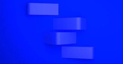 Blue Abstract Background and round corner cube Stock Illustration