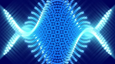 Blue abstract background and squares, loop Stock Footage 63766377