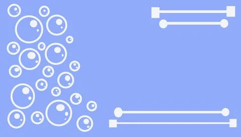 Blue Abstract background with balls pattern Stock Illustration