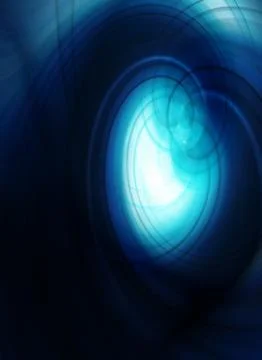 Blue abstract background with bright white ellipse Stock Photos