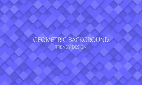 Blue abstract background with checkered texture, trendy geometric pattern Stock Illustration