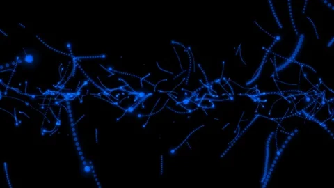 Blue Abstract Background Communication Lines Vídeo Stock 76546332