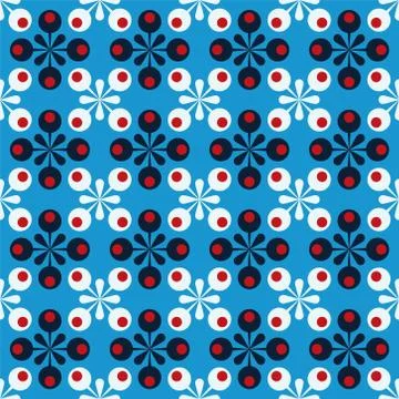 Blue abstract background with dots Stock Illustration