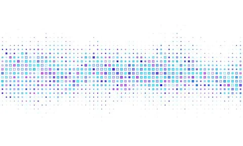 Blue abstract background of dots. Texture of random particles. Chaotic orna.. Illustrazione stock