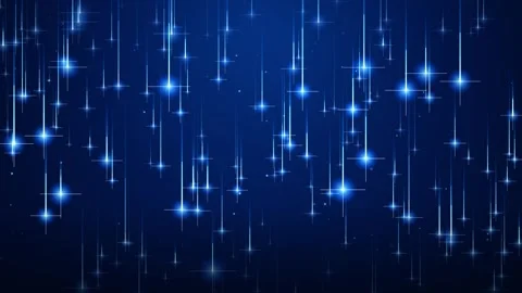 Blue abstract background, with falling glowing, stars and particle, light t.. Stock-Footage 347540940