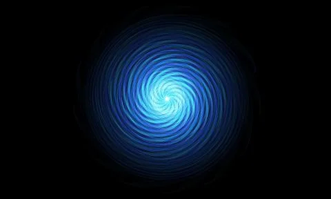 Blue abstract background. Flame spiral series. Stock Illustration