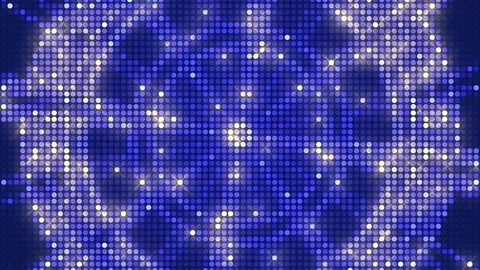 Blue abstract background, flashing circles, loop Stock Footage 81650895