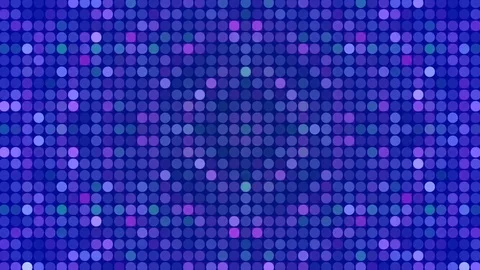 Blue abstract background, flashing circles, loop Stock Footage 81726382