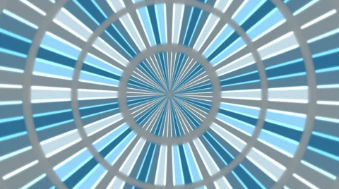 Blue abstract background, flashing light, radial, loop Stock Footage 63992442