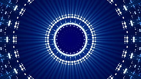 Blue abstract background, flashing particles, loop Stock Footage 88599616