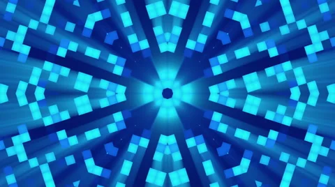 Blue abstract background, flashing squares, loop Stock Footage 68839267