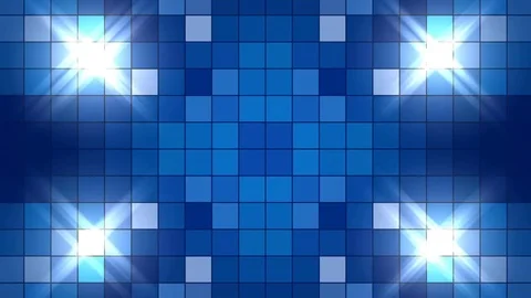 Blue abstract background, flashing squares, loop Stock Footage 81650970