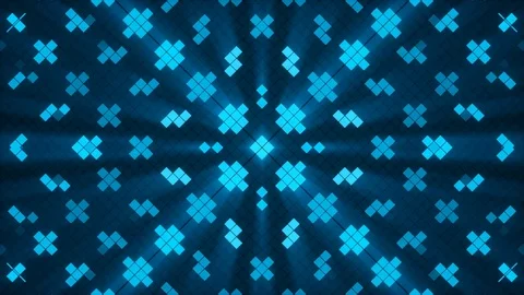 Blue abstract background, flashing squares, loop Stock Footage 83198510