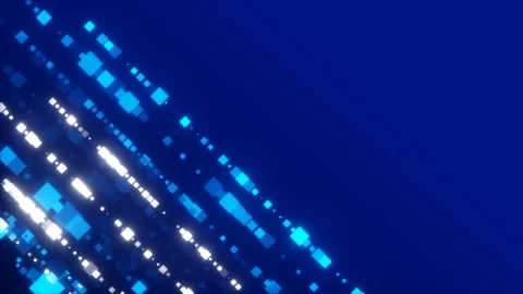 Blue abstract background, flashing squares, loop Stock Footage 85524778