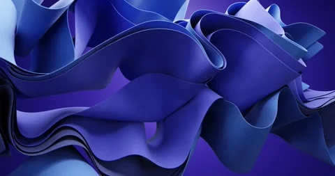 Blue abstract background with floating leather textile Stock Footage 286419140