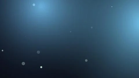 Blue abstract background with floating light particles Illustrazione stock