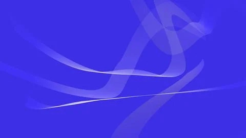 Blue abstract background with flowing light streaks and gentle curves Stock Illustration