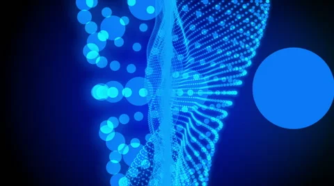 Blue abstract background, form, loop Stock Footage 53072025