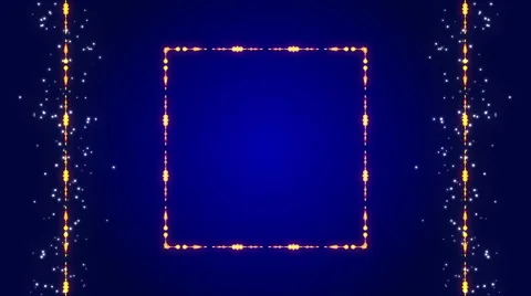 Blue abstract background, frame, loop Stock Footage 50376958