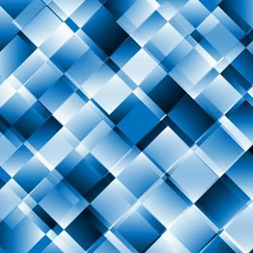 Blue abstract background with geometric pattern Stock Illustration