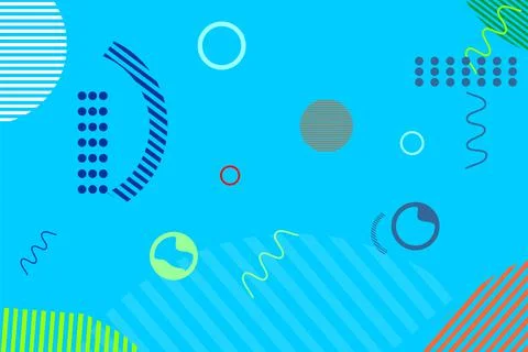 Blue abstract background with geometric style 스톡 일러스트
