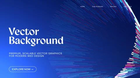 Blue abstract background with glowing lines. This dynamic background featur.. Stock Illustration