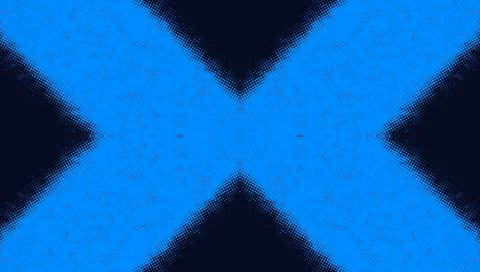 Blue Abstract Background with Glowing X Shape Light Effect Stockillustratie