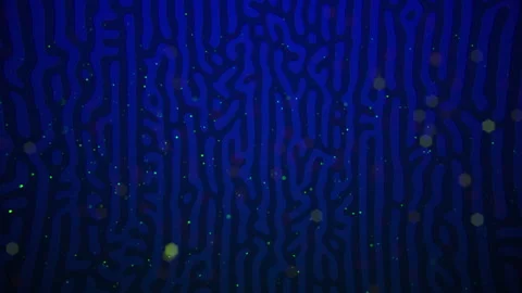 Blue Abstract Background with green particles. Video stock 314673389