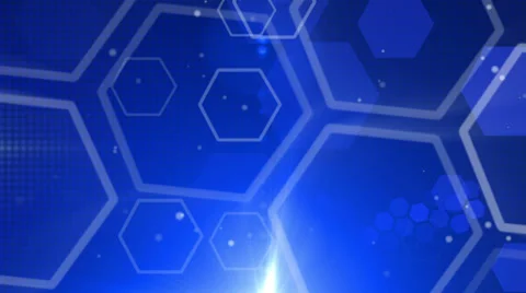 Blue abstract background honeycomb Stock Footage 39626986