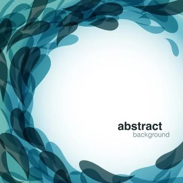 Blue Abstract Background Stock Illustration