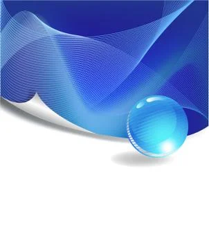 Blue Abstract Background Stock Illustration