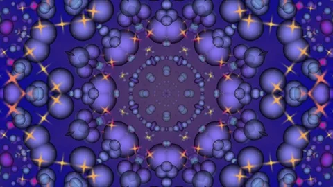 Blue Abstract Background. Kaleidoscope Video stock 77267334