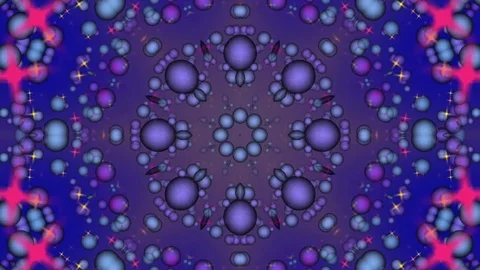 Blue Abstract Background. Kaleidoscope Stock Footage 77267513