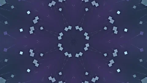 Blue Abstract Background. Kaleidoscope Stock Footage 78758892