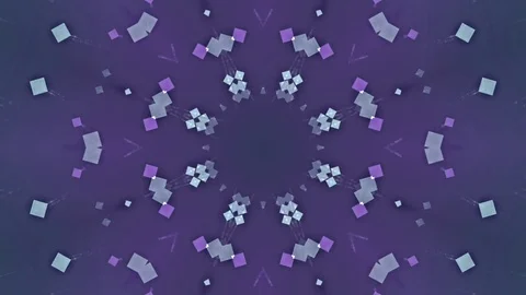 Blue Abstract Background. Kaleidoscope Stock Footage 78759574