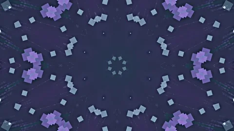 Blue Abstract Background. Kaleidoscope Stock Footage 78760105