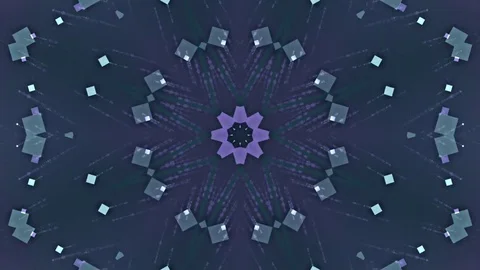 Blue Abstract Background. Kaleidoscope Stock Footage 78760345