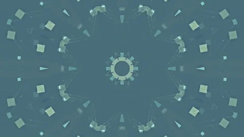 Blue Abstract Background. Kaleidoscope Stock Footage 78769976