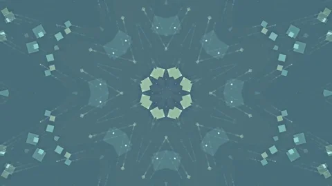 Blue Abstract Background. Kaleidoscope Stock Footage 78770040