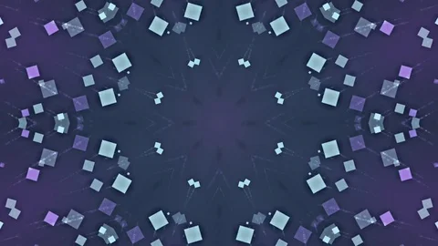 Blue Abstract Background. Kaleidoscope Stock Footage 78770277