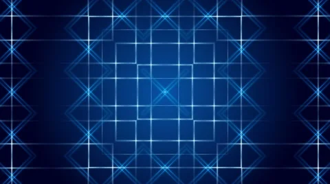 Blue abstract background, kaleidoscope light, loop Stock Footage 52201818