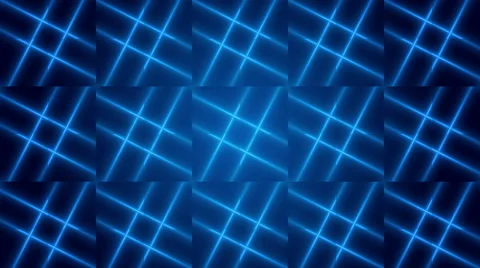 Blue abstract background, kaleidoscope light, loop Stock Footage 52202037