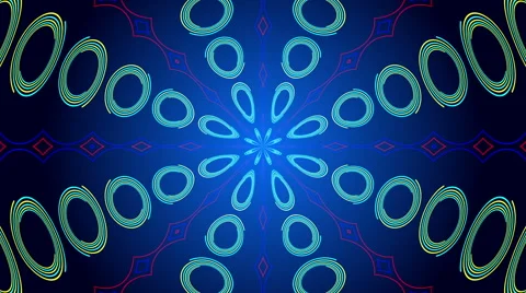 Blue abstract background, kaleidoscope, loop Stock Footage 54564505