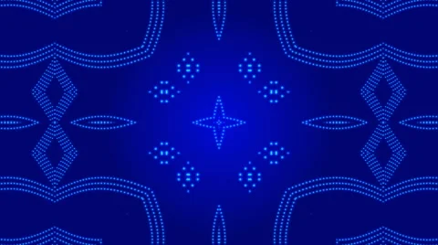 Blue abstract background, kaleidoscope, loop Stock Footage 55785292